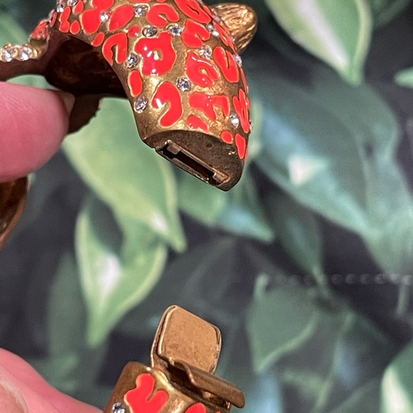 J Crew Cat Leopard Enamel Bracelet - Picture 6 of 7